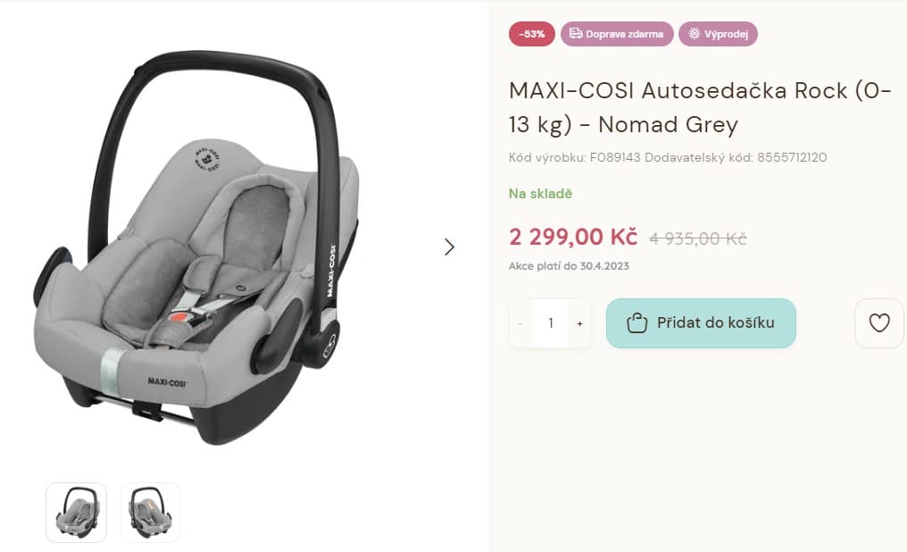 Dětská autosedačka Maxi-Cosi (0-13 kg)
