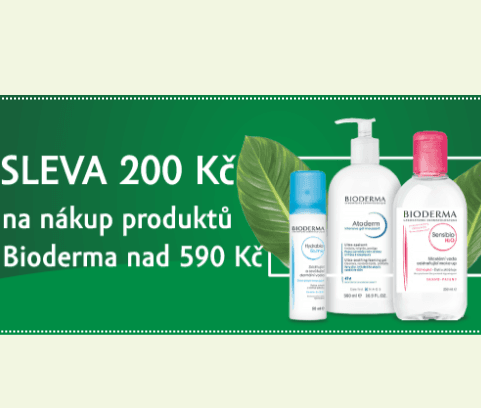 200 Kč sleva na dermokosmetiku Bioderma