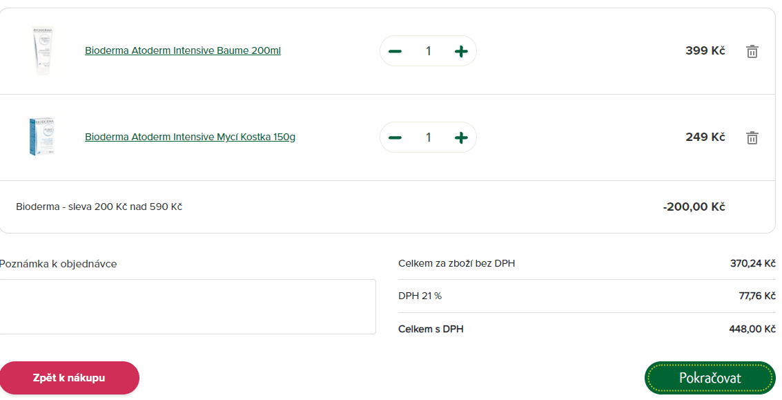 200 Kč sleva na dermokosmetiku Bioderma