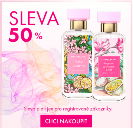 Dermacol - sleva 50% na top parfémy