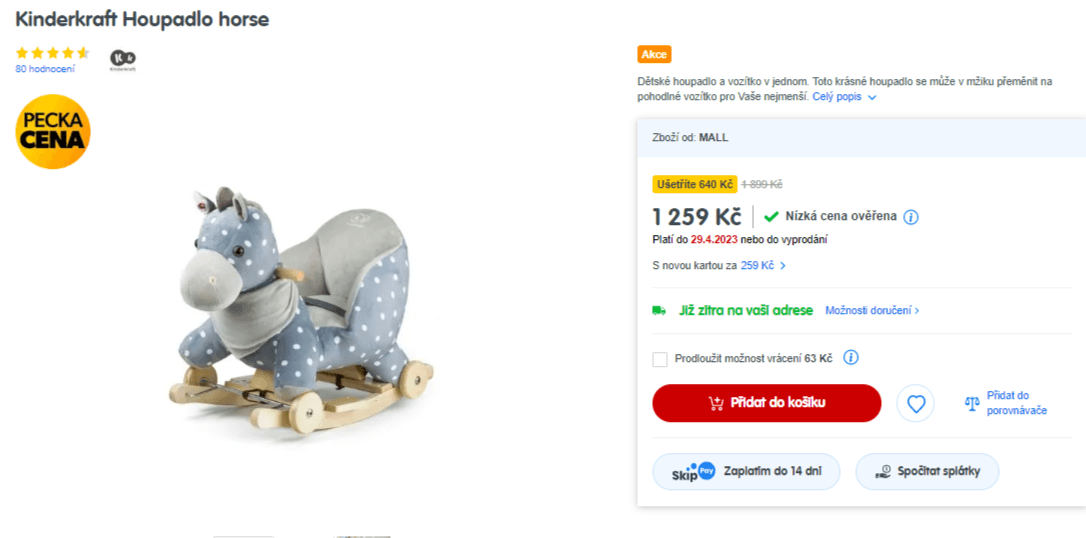 Dětské houpadlo a vozítko Kinderkraft