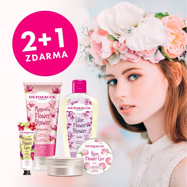 Dermacol - akce 2+1 na řadu Flower care