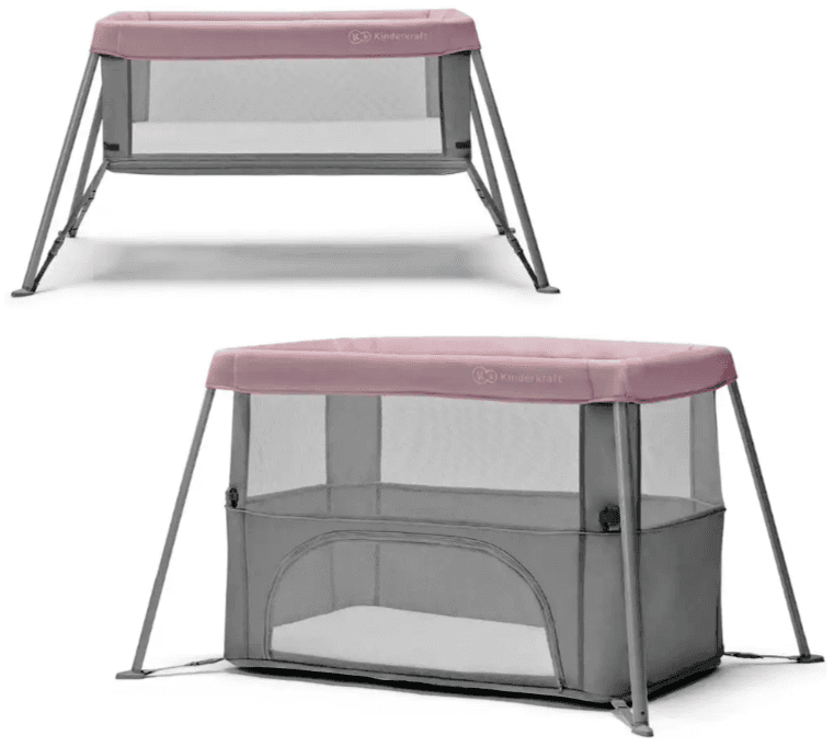 Cestovní postýlka Kinderkraft MOVI pink