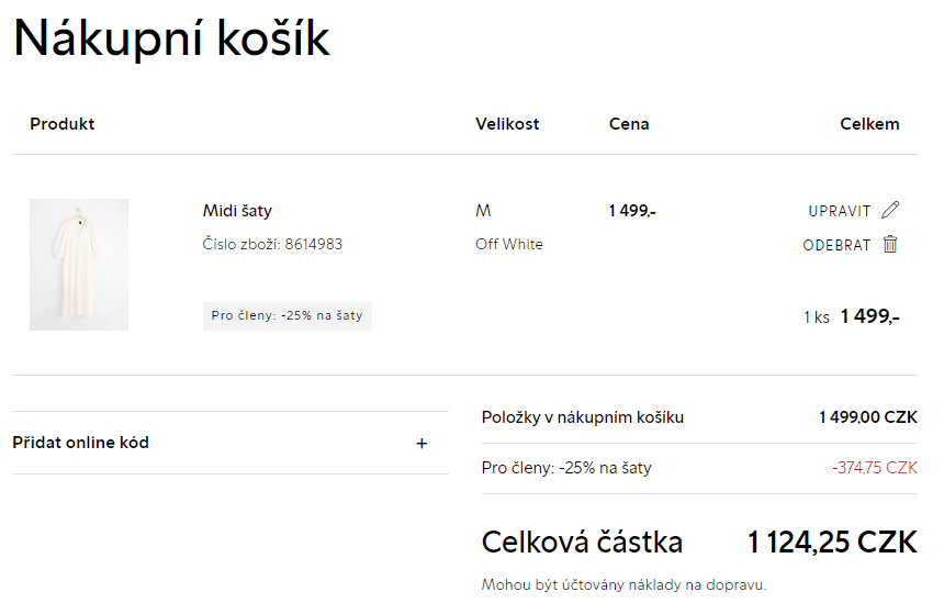 Lindex - sleva 25% na šaty 