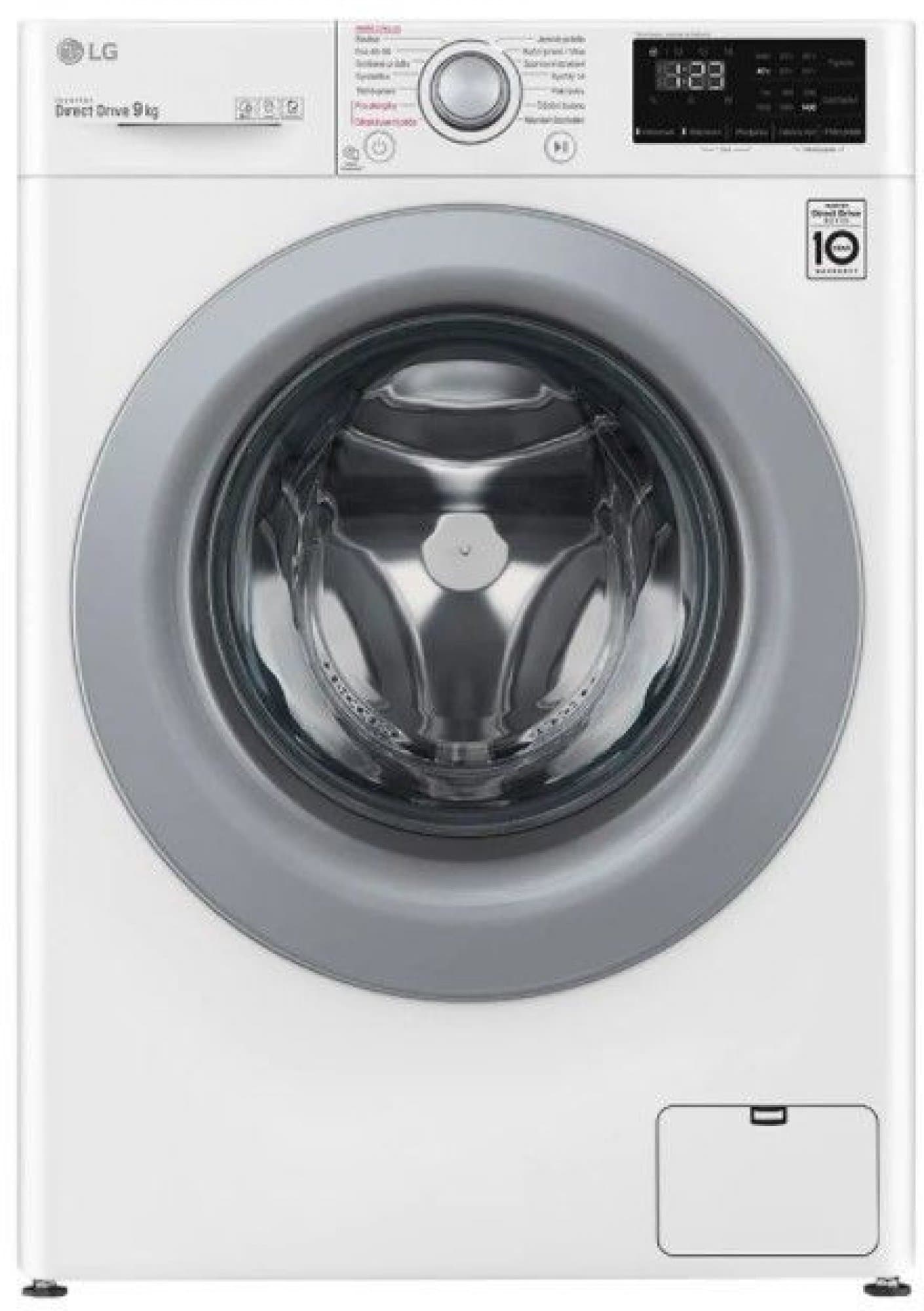 Parní pračka LG, A, 9 kg, 1360 ot./min