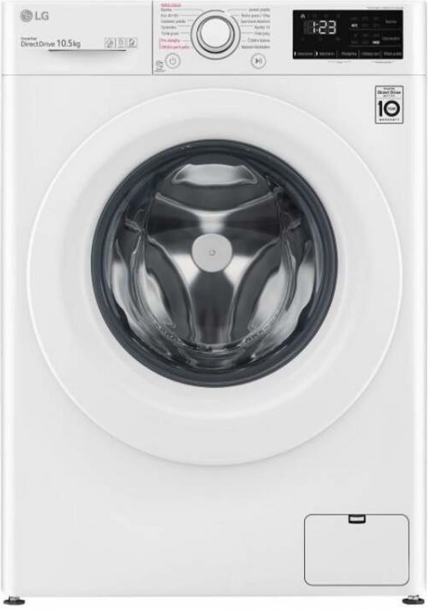 Parní pračka LG, A, 10,5 kg, 1360 ot./min