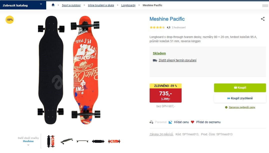 Longboard Meshine Pacific