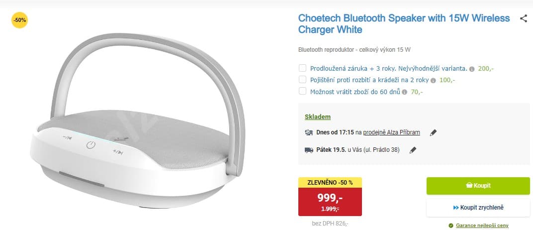 BT reproduktor Choetech 15W 