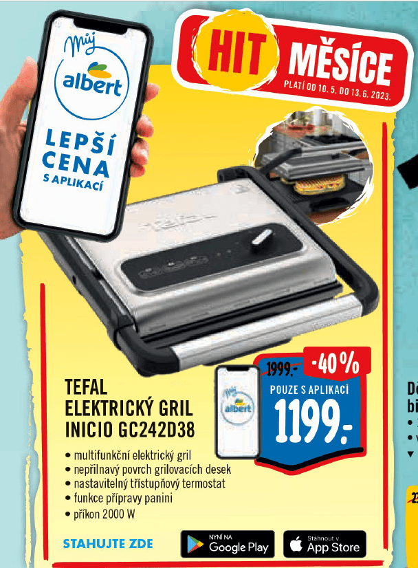 Kontaktní gril Tefal GC242D38 Inicio