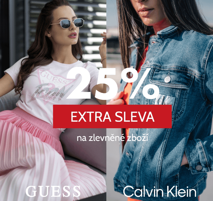 Sleva 25% na výprodej Guess a CK