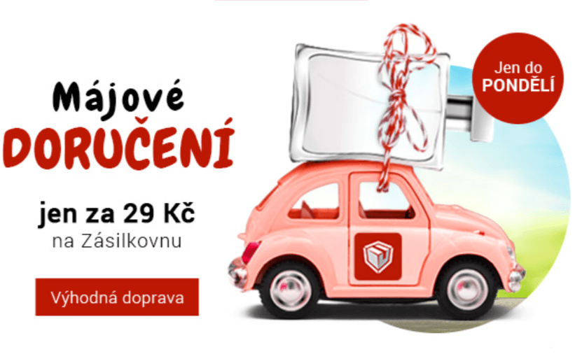 Doprava za 29 Kč na Zasilkovnu