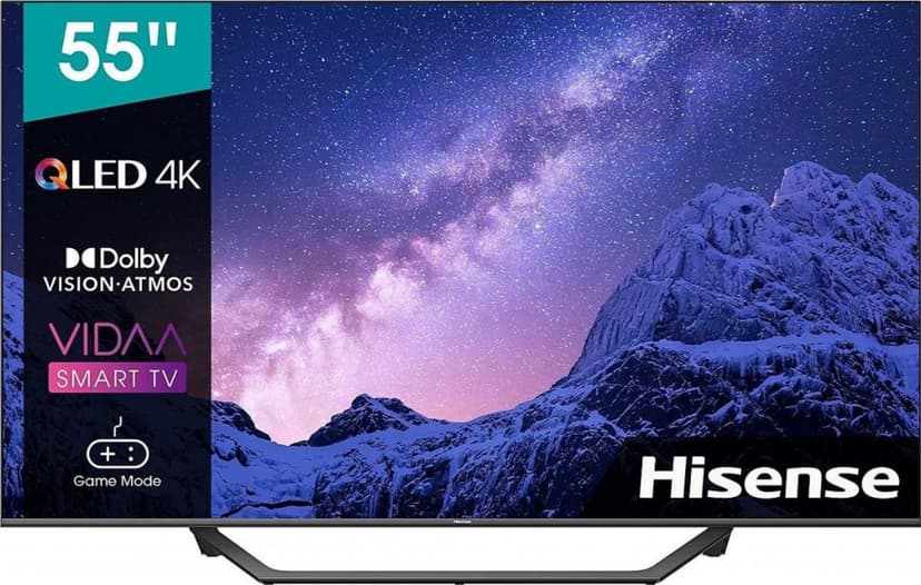 4K QLED TV, Smart, Atmos, 139cm, Hisense