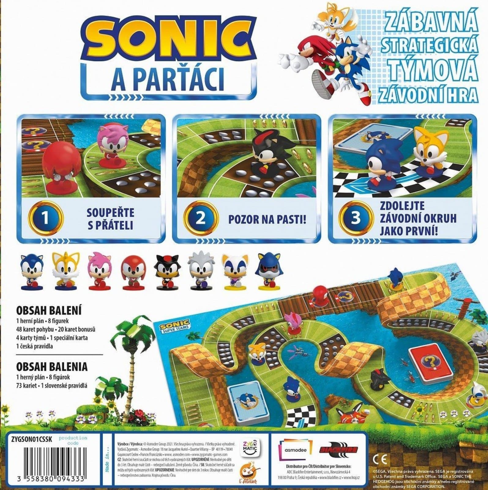 Desková hra pro děti SONIC & PARŤÁCI