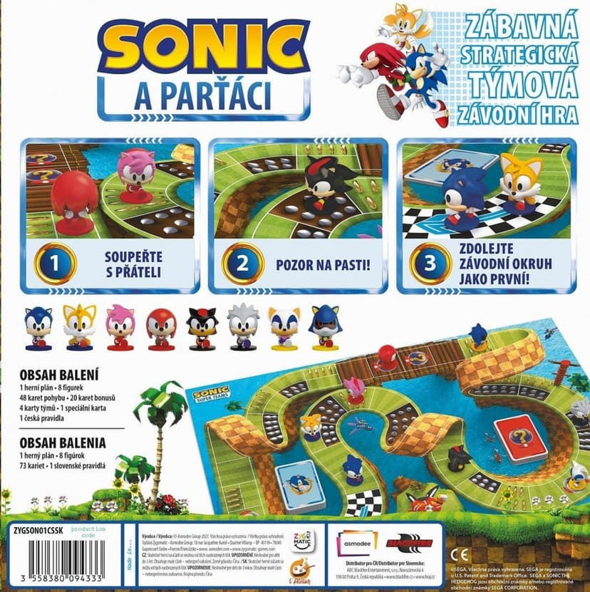 Desková hra pro děti SONIC & PARŤÁCI