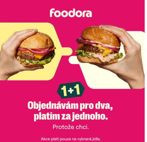 Akce 1+1 na vybraná jídla