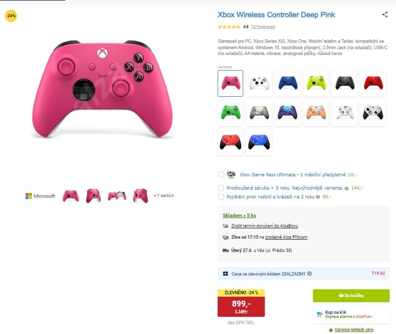 Bezdrátový ovladač Xbox Series