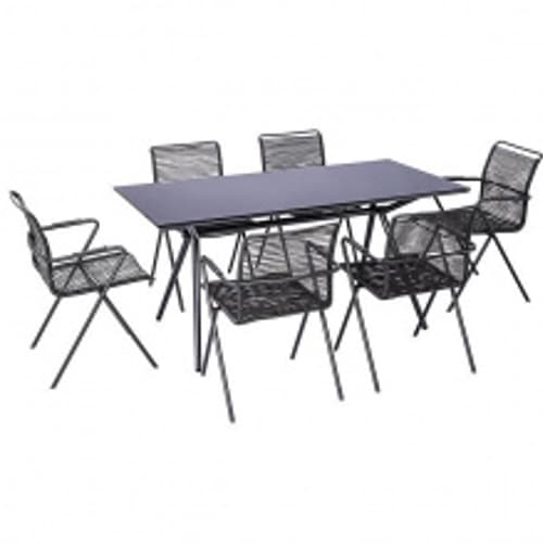 Set zahradního nábytku 1 stůl + 6 židlí