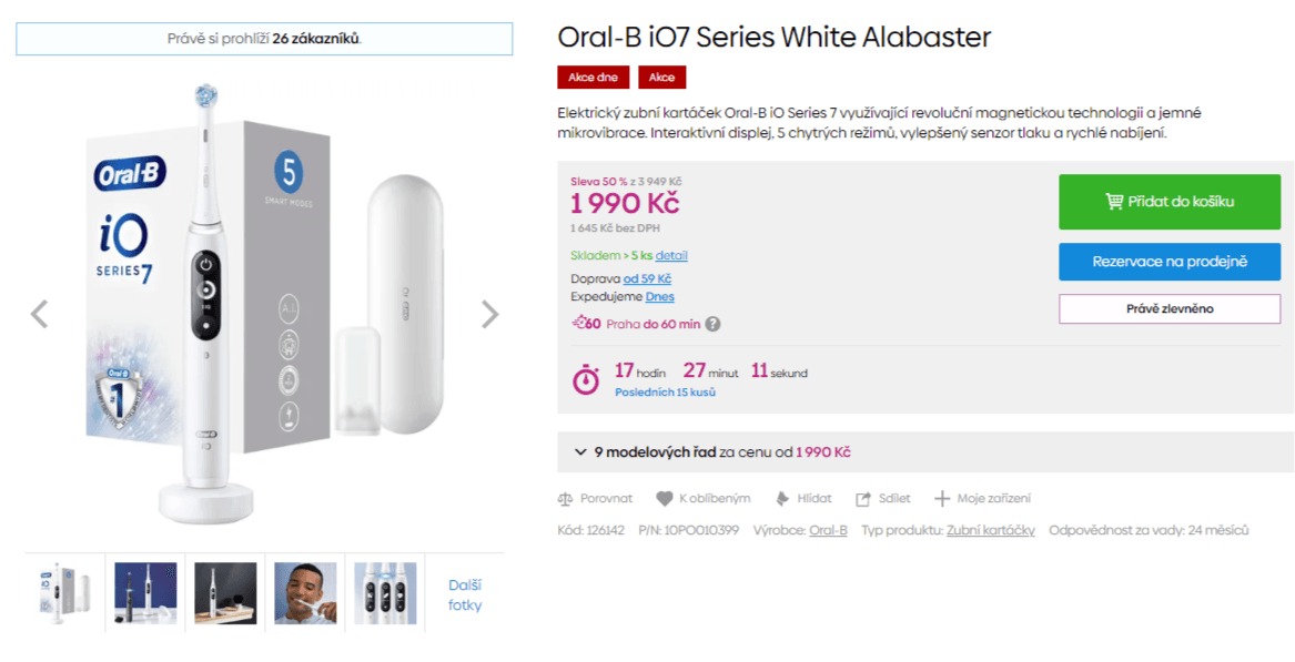 El. zubní kartáček Oral-B iO Series 7
