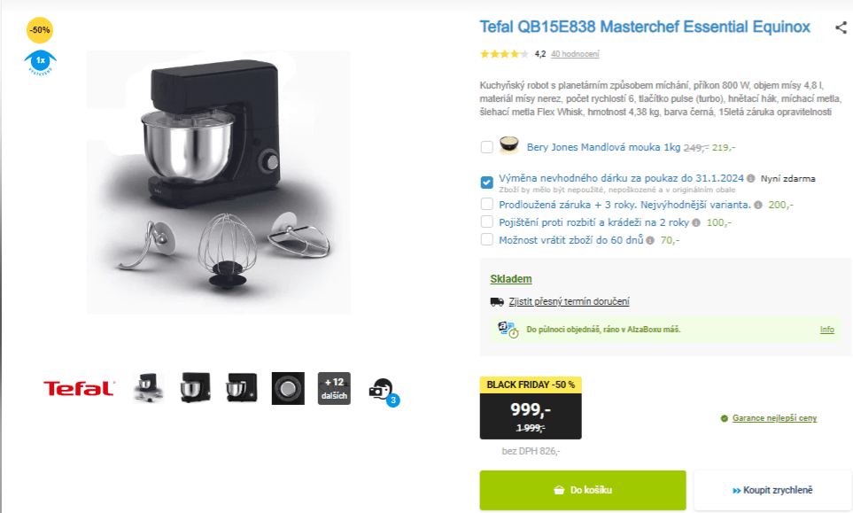 Kuchyňský robot Tefal Masterchef