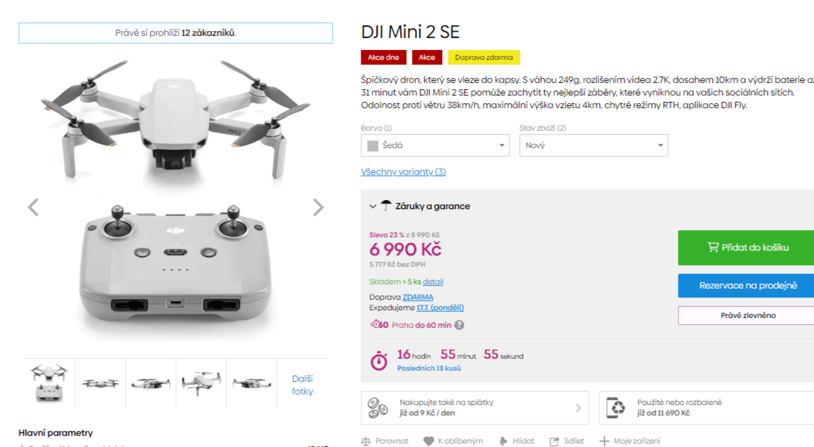 Dron DJI Mini 2 SE