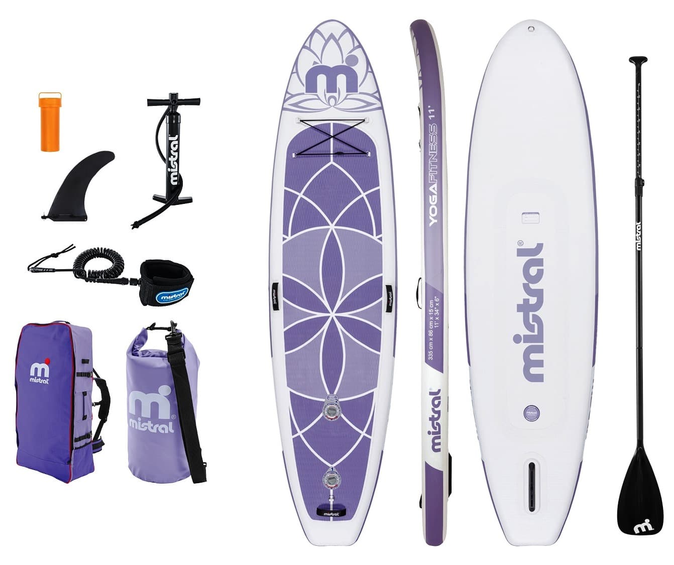 Paddleboard Mistral 3,35x0,86m, příslušenství