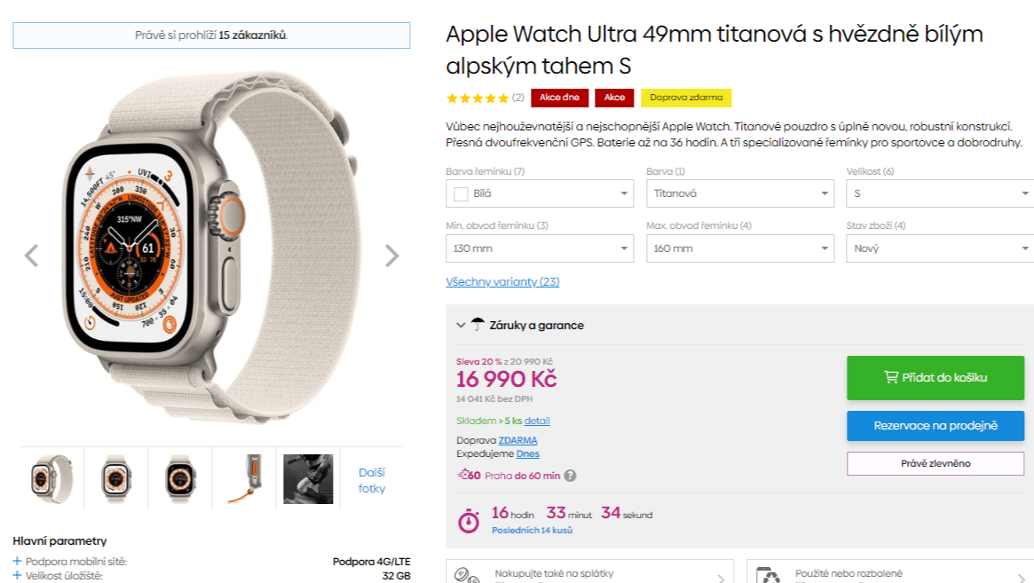Apple Watch Ultra, 49mm