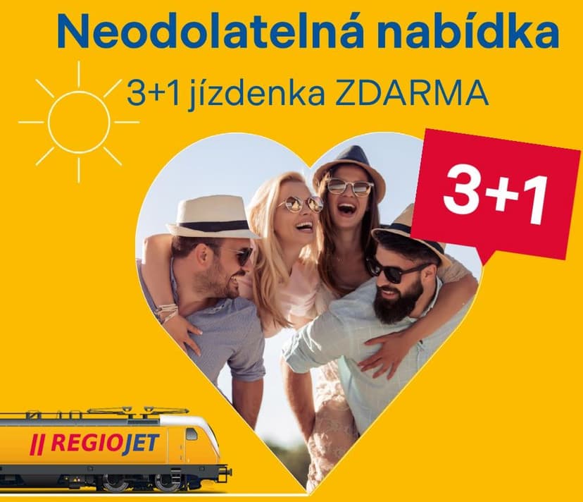 Vlak do Chorvatska 3+1 zdarma