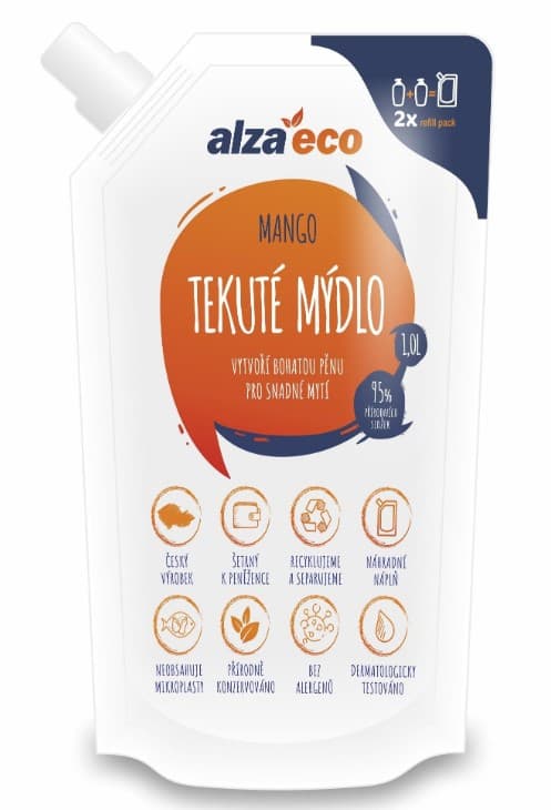 Tekuté mýdlo AlzaEco 1 l, BIO
