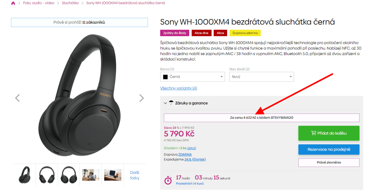 BT sluchátka SONY, 30h. technologie