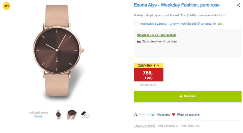 Dámské hodinky Esoria Alys