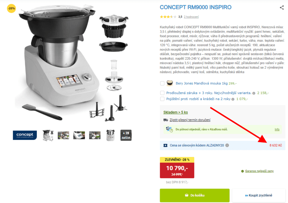 Multifunkční kuchyňský robot Concept