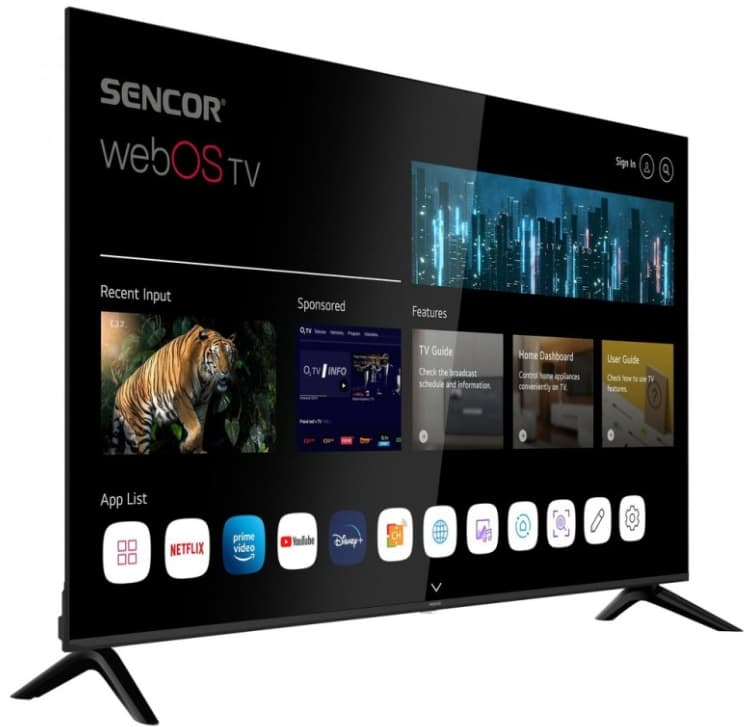 4K Smart TV, HDR, 164cm, Sencor