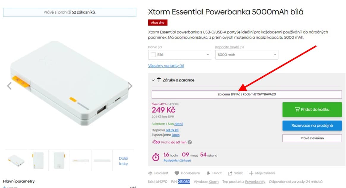 Powerbanka Xtorm 5000 mAh