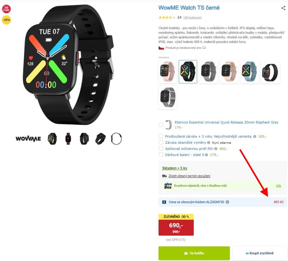 Chytré hodinky WowME Watch TS