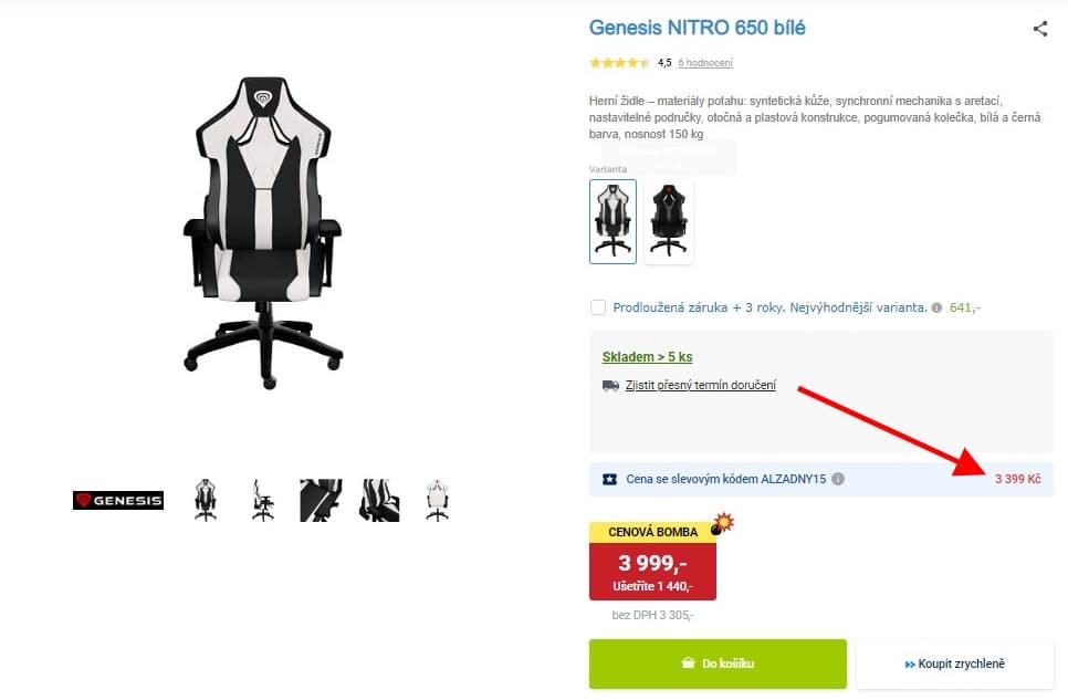 Herní křeslo Genesis NITRO