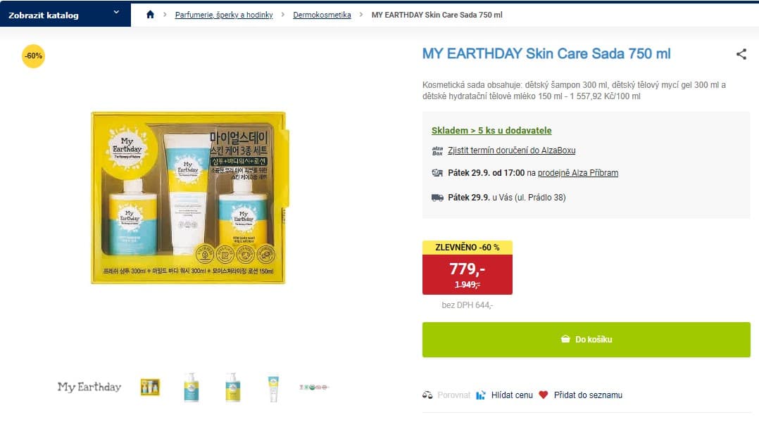 Kosmetická sada dětská My Earthday