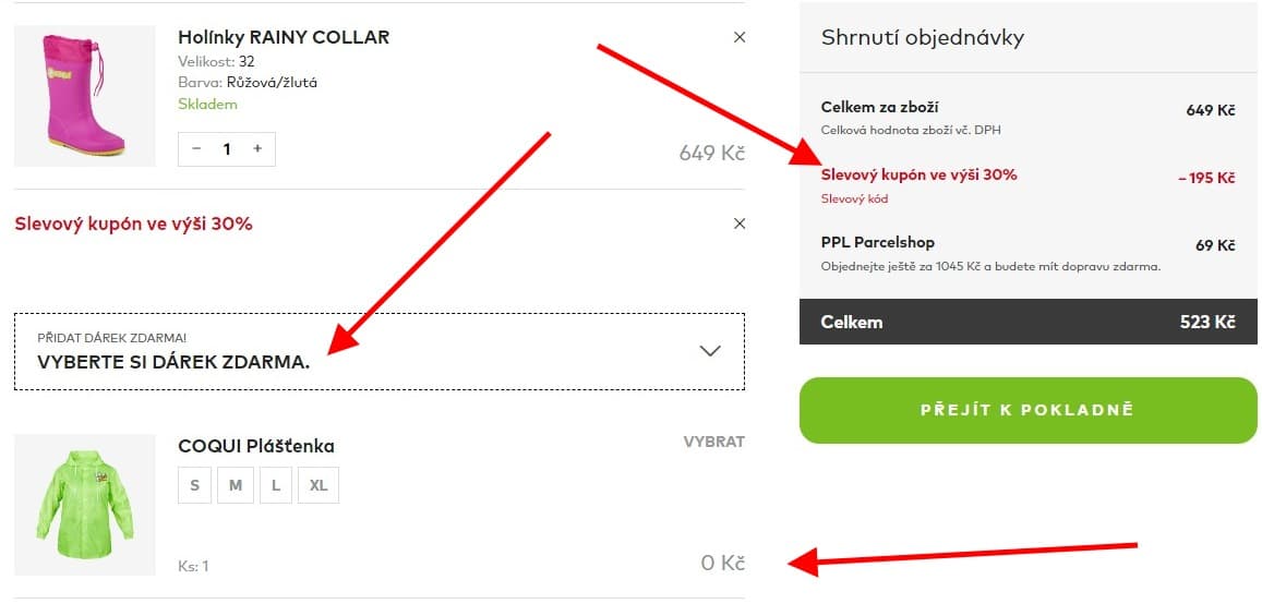 30% na dětské holínky + pláštěnka zdarma