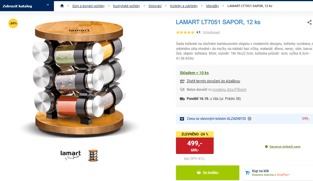 Sada kořenek Lamart Sapor 12 ks