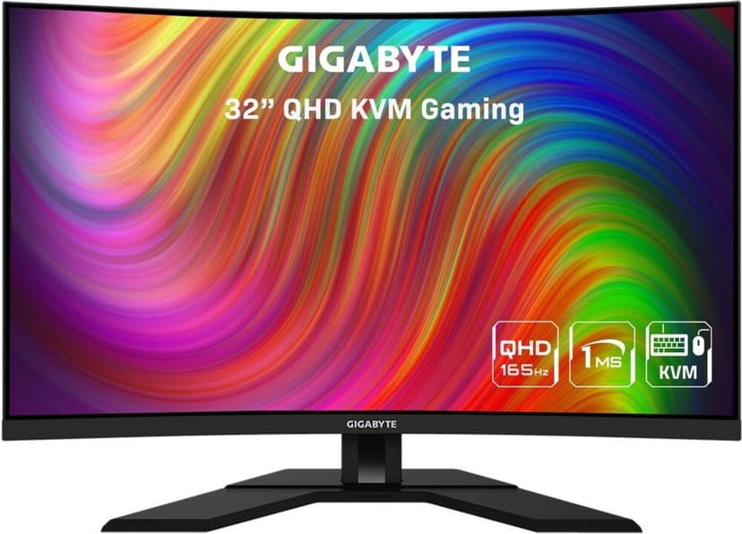 QHD PC monitor Gigabyte, curved 31,5"