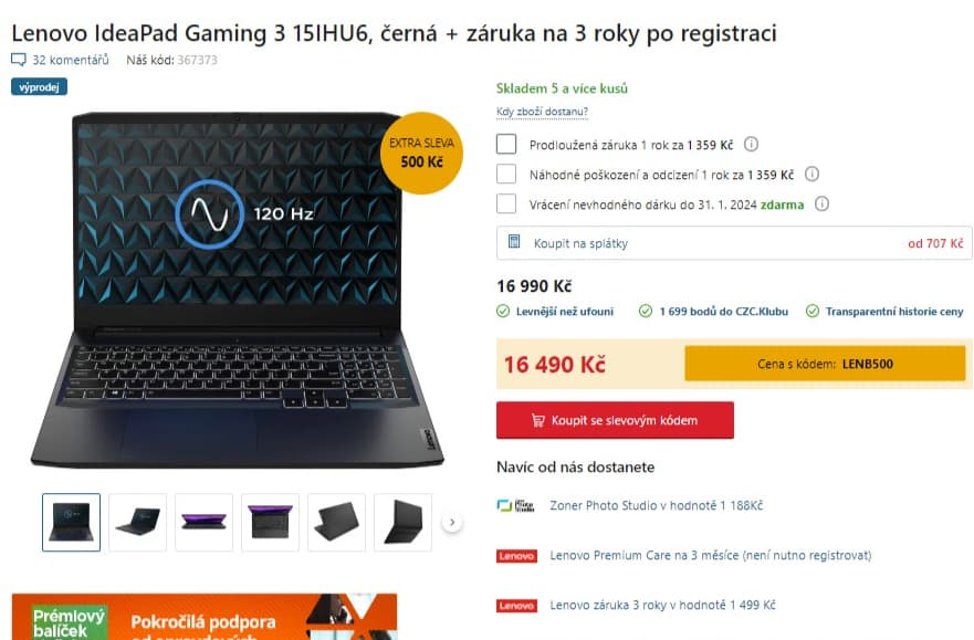 Lenovo i5 4,5GHz, 16GB RAM, 4GB Nvidia