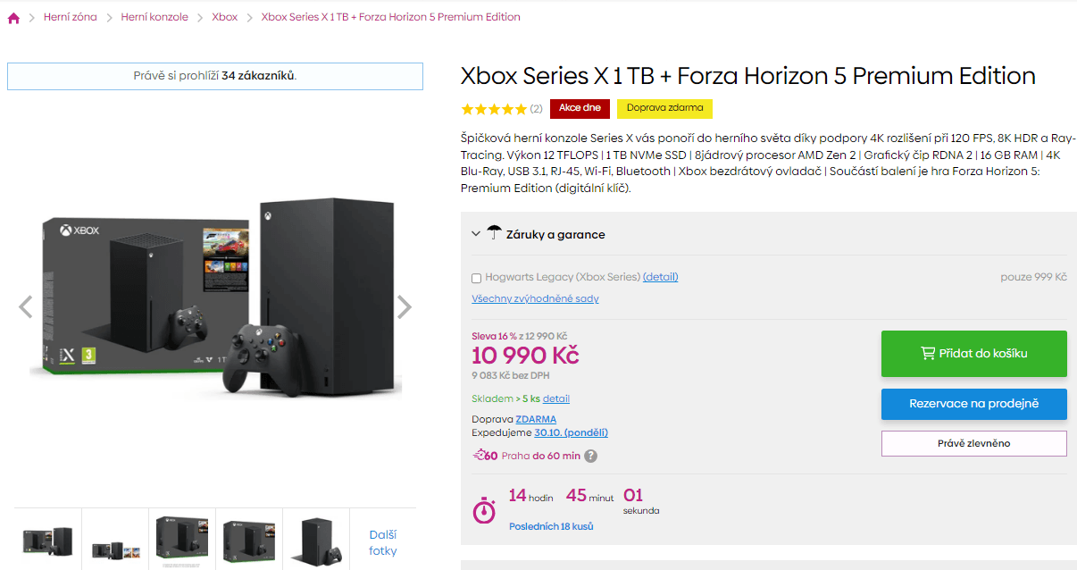 Konzole Xbox Series X + Forza Horizon