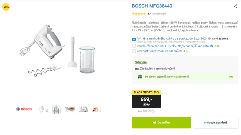 Ruční mixér Bosch, hněte, šlehá
