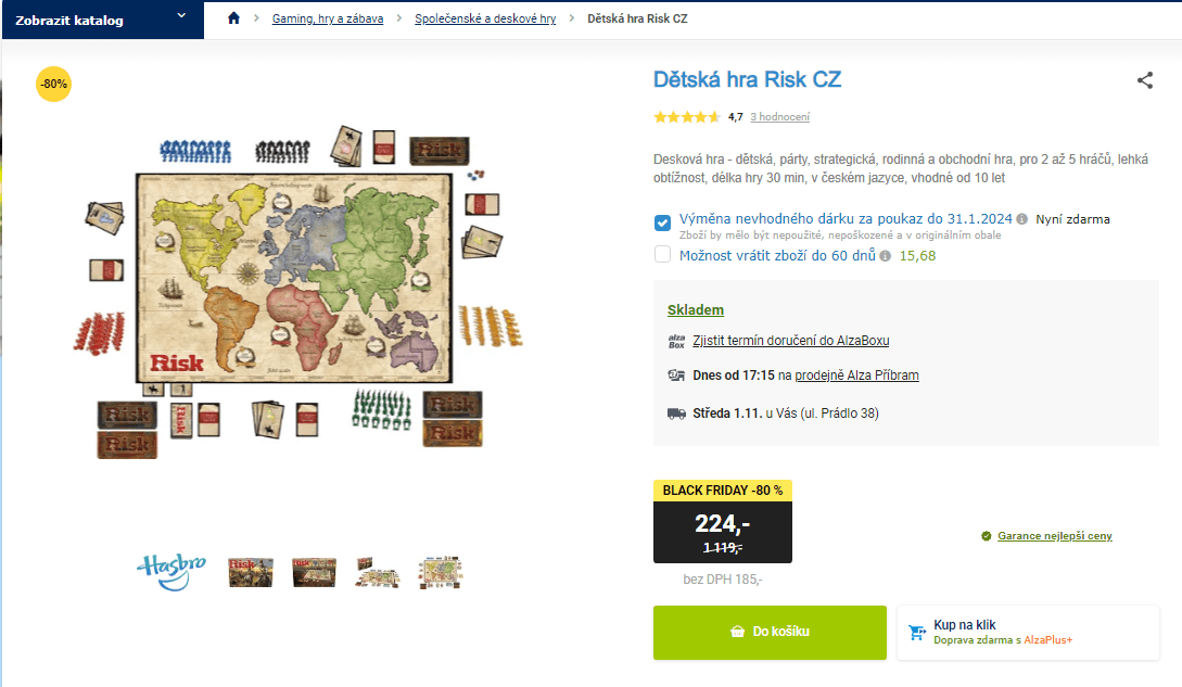 Strategická dobývací hra Risk