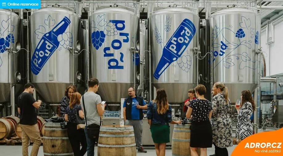 Prohlídka pivovaru Proud + degustace