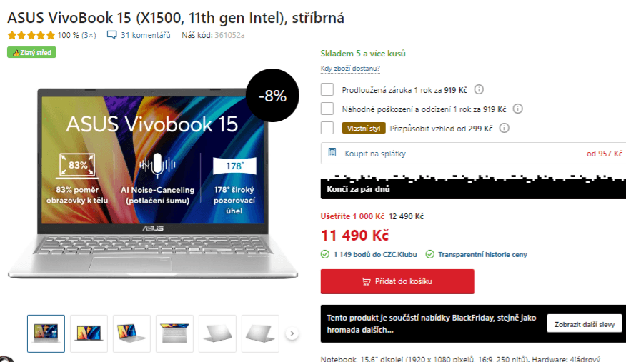 Asus i5 4,2GHz, 16GB RAM, SSD, 15,6"