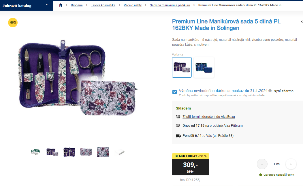 Sada na manikúru 5 dílná Premium Line