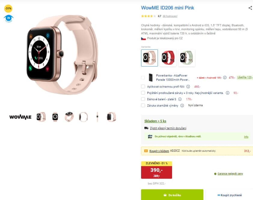 Chytré hodinky WowME ID206