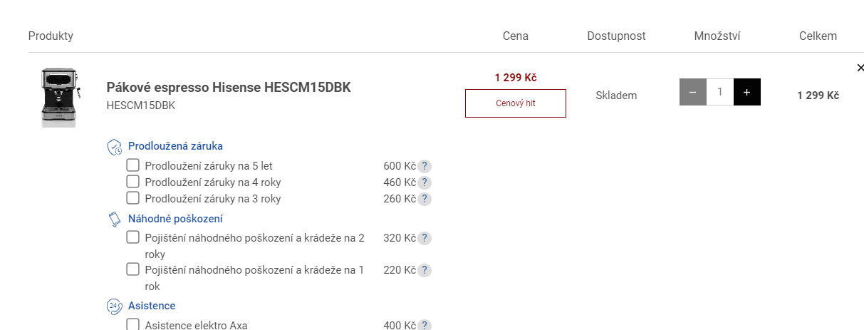 Pákové espresso na mletou kávu