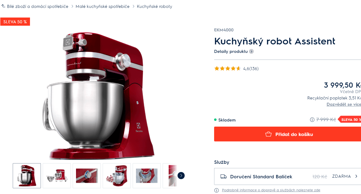 Kuchyňský robot Electrolux EKM 4000