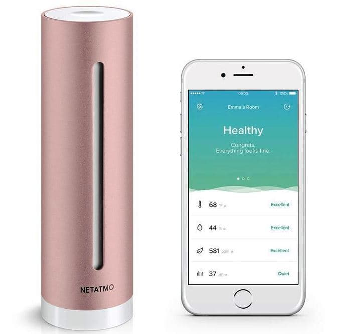 Netatmo meteostanice, CO2, hluk, Wifi
